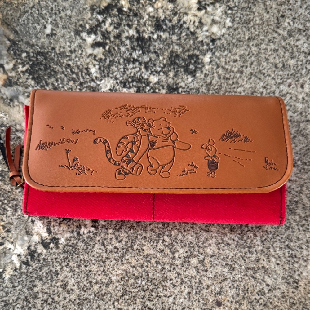 Deadstock Vintage - Disney Winnie The Pooh, Tigger & Piglet Leather/Jean Wallet